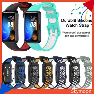 Skym* สายนาฬิกาข้อมือ แบบหนา ใส่สบาย กันเหงื่อ ปรับได้ ทนทาน สําหรับ Huawei Band 8