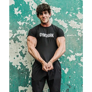 พร้อมส่ง เสื้อยืดแขนสั้น ผ้าฝ้ายแท้ พิมพ์ลาย GYMSHARK APOLLO สําหรับผู้ชาย