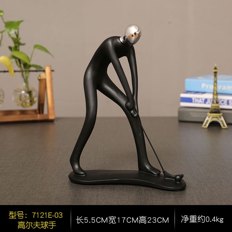 โมเดลตัวละครกีฬากอล์ฟ สําหรับตกแต่งบ้าน - รูปที่ 4