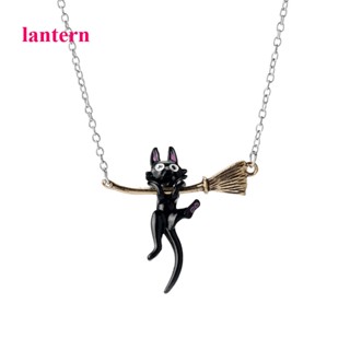 Lantern สร้อยคอโชคเกอร์ จี้คอสเพลย์การ์ตูนแมวน่ารัก KIKI Black Cat JIJI สําหรับผู้หญิง