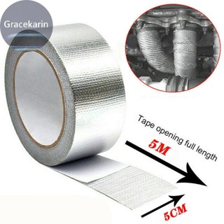 【GRCEKRIN】เทปฉนวนกันความร้อนท่อไอเสีย คุณภาพสูง สีเงิน