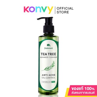 Freshment Tea Tree Advanced Cleanser 260g เฟรชเม้นท์ เจลล้างหน้าทีทรี.