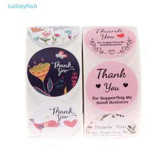 Tuilieyfish สติกเกอร์ฉลาก ลายดอกกุหลาบ Thank You ขนาด 1 นิ้ว สําหรับตกแต่งงานปาร์ตี้วันเกิด 500 ชิ้น ต่อม้วน