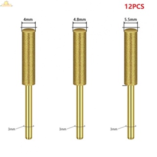 เครื่องมือลับคมเลื่อยเพชร 12x 4/4.8/5.5 มม. 12 ชิ้น/ชุด