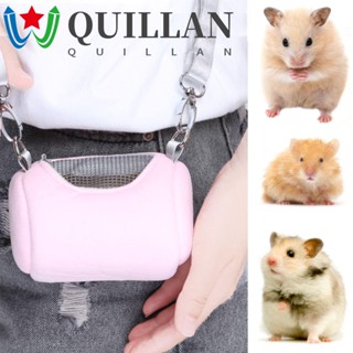 Quillan กระเป๋าใส่สัตว์เลี้ยง หนูแฮมสเตอร์ เม่น มีซิป แบบพกพา ขนาดเล็ก ให้ความอบอุ่น