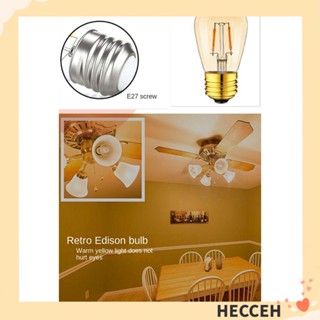 Hecceh หลอดไฟคริสตัล สีขาวอบอุ่น 1W 2W ST45 LED 2700K 2700K