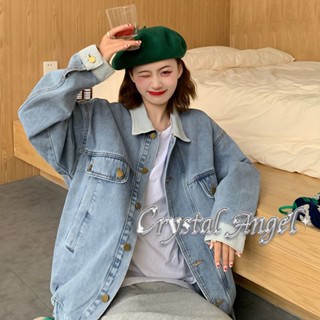 Crystal  เสื้อกันหนาว แขนเสื้อยาว แบบสบาย ๆ เกาหลีค่ะ 2023 NEW  Chic สวยงาม ทันสมัย Stylish A26K00E 36Z230909