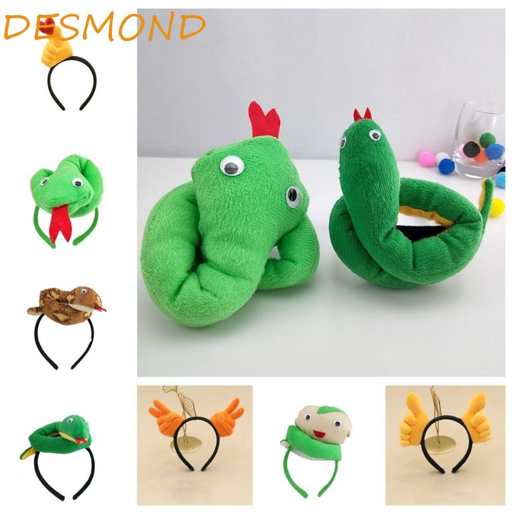 Desmond ที่คาดผมงูตลก, ท่าทางสัตว์ ตุ๊กตา ที่คาดผม, แฟชั่น กรรไกร หูฟัง สไตล์เกาหลี ทุกวัน