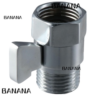 Banana1 หัวฝักบัวอาบน้ํา วาล์วปิด ทองเหลือง สีเงิน