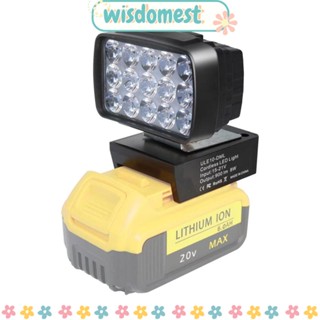 WISDOMEST ไฟฉาย 18V 20V ทนทาน สําหรับ Makita Dewalt