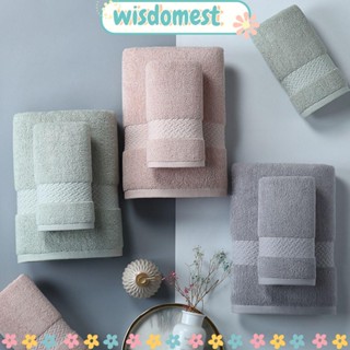 Wisdomest ผ้าขนหนู ทรงสี่เหลี่ยม ดูดซับน้ําได้ดี สีสันสดใส สําหรับเด็ก และผู้ใหญ่