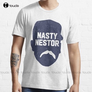 เสื้อยืดแขนสั้น ผ้าฝ้าย ขนาดใหญ่ พิมพ์ลาย Nasty Nestor Nasty Nestor Cuts Jr สไตล์เรโทร สําหรับผู้ชาย ไซซ์ Xs 5XL