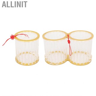 Allinit Circular Bug Cage Portable Acrylic Grasshopper Critter Breeding for Small Pets