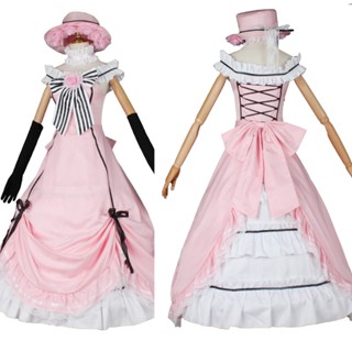 ชุดเดรสกระโปรง คอสเพลย์ Black Butler Shire cos สําหรับสตรี