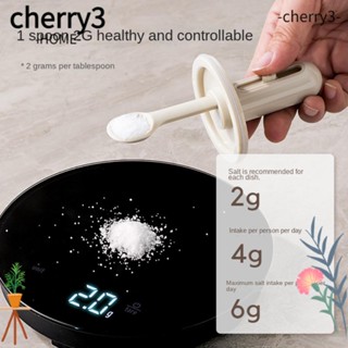 Cherry3 ขวดโหลแก้วใส่เครื่องเทศ เกลือ กาแฟ ชา น้ําตาล แบบพกพา กันรั่ว ความจุเยอะ พร้อมช้อน ฝา สีเขียว ขาว 2 ชิ้น