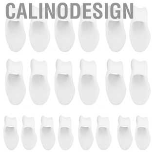 Calinodesign 10 Pairs Reusable Toe Separator Silicone Comfortable  Foot Pad Parts