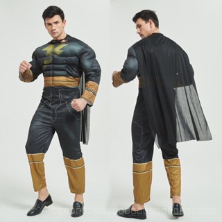 [0717]JHLQ-COS-M Halloween Costume Adult Black Adam Magical Family Marvel Family Cosplay Clothes Gift Comic Play Animation Man Gift  Comic  cosplay  Animation  man  H0ET