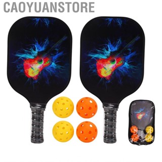 Caoyuanstore Pickleball Paddles Set Color Balls Racquet Glass Fiber For