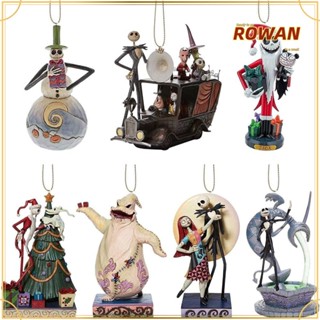 Rowans จี้แขวนตกแต่งต้นคริสต์มาส ลายการ์ตูน The Nightmare Before Christmas สําหรับตกแต่งรถยนต์