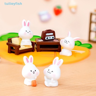 【tuilieyfish】ตุ๊กตากระต่ายเรซิ่น ขนาดเล็ก สําหรับตกแต่งบ้าน【IH】