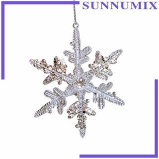 [Sunnimix] จี้เกล็ดหิมะ เครื่องประดับ สําหรับตกแต่งต้นคริสต์มาส บ้าน ปีใหม่ ปาร์ตี้ ธีมฤดูหนาว