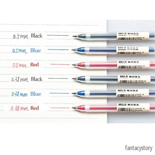 Gel Pen Black/Blue/Red Ink Color Pens 0.5/0.38mm