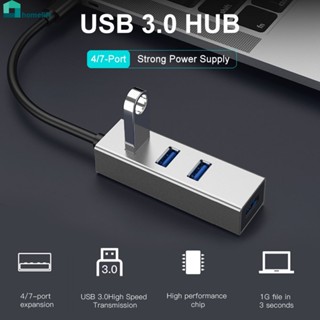 Hub Usb 3.0 4-Port Fast Expander 5Gbps อลูมิเนียมความเร็วสูง4-Port Extender One-To-Four Docking Station Home home home