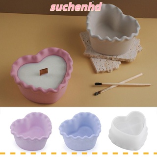 Suchenhd แม่พิมพ์ซิลิโคนเรซิ่น อีพ็อกซี่ รูปกระถางดอกไม้ สําหรับทําเทียน DIY