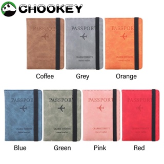 Chookey กระเป๋าสตางค์หนัง ใส่หนังสือเดินทาง เอกสาร แบบบางเฉียบ RFID