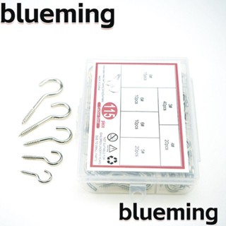 Blueming2 ตะขอสกรูตา 115 ชิ้น #3-#8 สกรูสเตนเลส ขนาดเล็ก สําหรับงานไม้ ในร่ม กลางแจ้ง