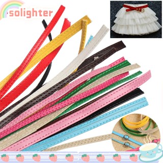 Solighter สายเข็มขัดแฮนด์เมด คุณภาพสูง ยาว 50 ซม. อุปกรณ์เสริม สําหรับเสื้อผ้า DIY