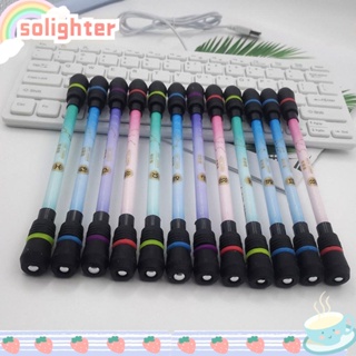 Solighter ปากกาเจล 12 กลุ่มดาว กันลื่น หมุนได้ บรรเทาความเครียด