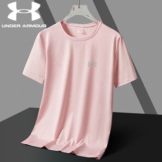 Under Armour เสื้อยืด คอกลม ระบายอากาศ ทรงหลวม ดูดซับเหงื่อ เหมาะกับฤดูร้อน สําหรับผู้หญิง JWEG