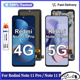 หน้าจอสัมผัส LCD สําหรับ Xiaomi Redmi Note 11 Pro Xiaomi Redmi Note 11 Pro 5G 2201116อะไหล่หน้าจอ LCD SG