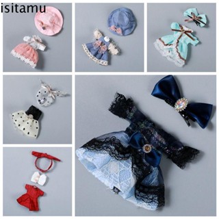 Isitaft Ob11 ชุดเสื้อผ้าลําลอง ผ้าฝ้าย สําหรับตุ๊กตา 1/12 Bjd Bjd 1/12