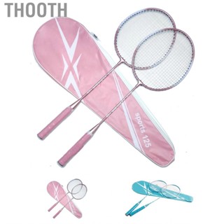 Thooth Badminton Racket Professional Lightweight Metal Racquet for Student Beginner Fitness Training