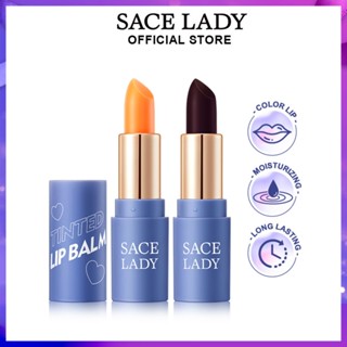 Sace LADY3 สี ลิปสติก ติดทนนาน ชุ่มชื้น บํารุงริมฝีปาก สวยงาม เปลี่ยนสีตามอุณหภูมิ ลิปแคร์ ลิปกลอส ลิปสติกแต่งหน้า ชุ่มชื้น ลิปสติกป้องกันแห้ง