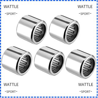 Wattle ตลับลูกปืนเม็ดเข็ม เหล็ก กว้าง 12 มม. เส้นผ่าศูนย์กลาง 14 มม. OD 10 มม. อุปกรณ์เสริม สําหรับรถจักรยานยนต์ 5 ชิ้น