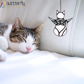 Buttterfly ปีกนางฟ้า สีขาว อะคริลิค ทําความสะอาดง่าย 4.5*4.5 นิ้ว สําหรับตกแต่งบ้าน ห้องนอน