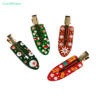 &lt;Cardflower&gt; กิ๊บติดผม ลายซานตาคลอส กวางเอลก์ เกล็ดหิมะ เครื่องประดับผม สําหรับผู้หญิง เทศกาลคริสต์มาส ลดราคา