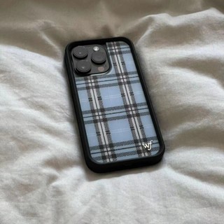 British Style Plaid Phone Case for Iphone14 8P/11/Xsmax/Xr/SE Acrylic 12/13