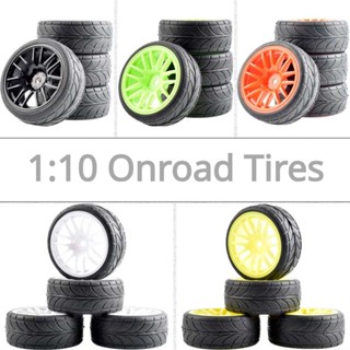 RC 9062-6086 Grip Tires insert sponge &amp; Wheel 4PCS For HSP 1/10 1:10 Touring Car