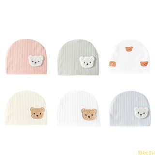 Lidu12 หมวกแก๊ป ลายหมีน่ารัก สําหรับเด็กทารกแรกเกิด ผู้ชาย ผู้หญิง 0-3 เดือน