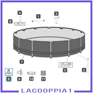 [Lacooppia1] อะแดปเตอร์ท่อระบายน้ํา P6H1419 ทนทาน แบบเปลี่ยน สําหรับสระว่ายน้ํา