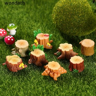 Wonda ตุ๊กตามอสเรซิ่น ขนาดเล็ก สีเหลือง สําหรับตกแต่งสวน 6 ชิ้น