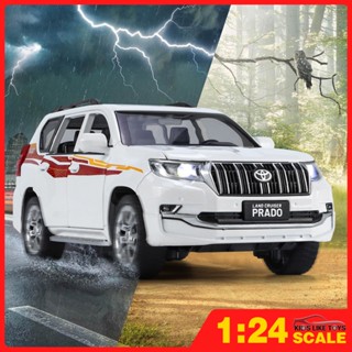 Klt โมเดลรถยนต์โลหะ 1:24 Toyota Prado ORV ของเล่นสําหรับเด็ก