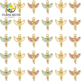 Tarsureth ต่างหู รูปนางฟ้า 3 สี 30 ชิ้น