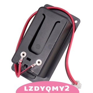 [Lzdyqmy2] เคสแบตเตอรี่ 9V สีดํา สําหรับปิ๊กอัพกีตาร์ เบส