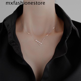 Mxfashione สร้อยคอโช้คเกอร์ รูปตัว V เครื่องประดับ ของขวัญ