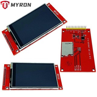 Myron แผงหน้าจอสัมผัส LCD SPI TFT 5V 3.3V ILI9341 2.8 นิ้ว ใช้งานง่าย พร้อม PCB STM32 Arduino MCU